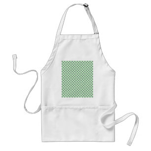 Mint Green With Grey Polka Dots by Shirley Taylor Standard Apron