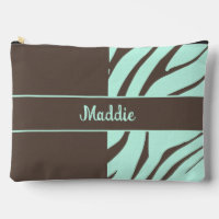 Mint Green Zebra Stripes Pattern