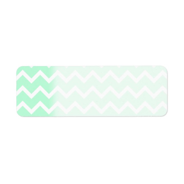 Mint Green Zigzag Chevron Stripes. (Front)