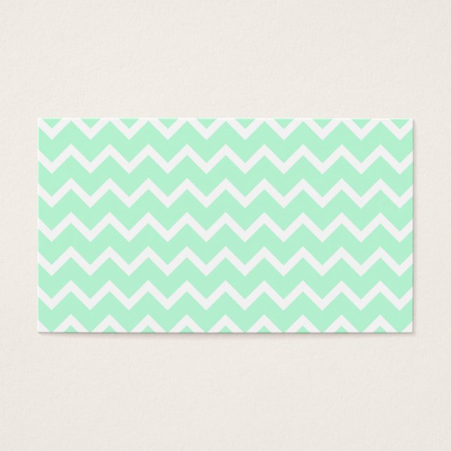 Mint Green Zigzag Chevron Stripes. (Front)