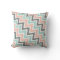 Mint Grey Coral Zigzag Ikat Pattern