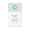 Mint & Grey Zigzags Pattern Monogram