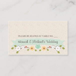 MINT HORSESHOE WESTERN SEATING PLACE CARDS