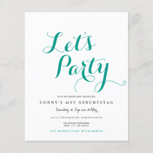 Mint invitation flyer