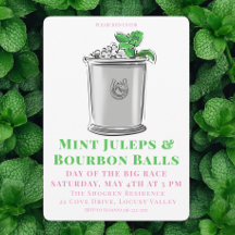 Mint Julep Bourbon Balls Horse Race Derby Party