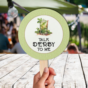 Mint Julep Derby Hand Fan