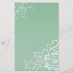 Mint Lace - Stationery