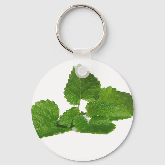 Mint Leaf Key Ring (Front)