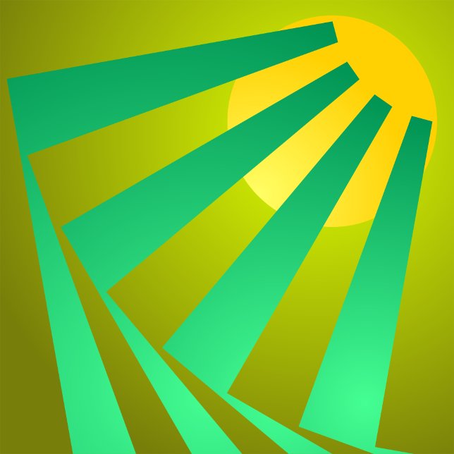 Mint Leafs Over Honey Melon Floating in Chartreuse Cushion (Creator Uploaded)