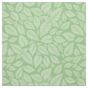 Mint Leaves Pattern Fabric