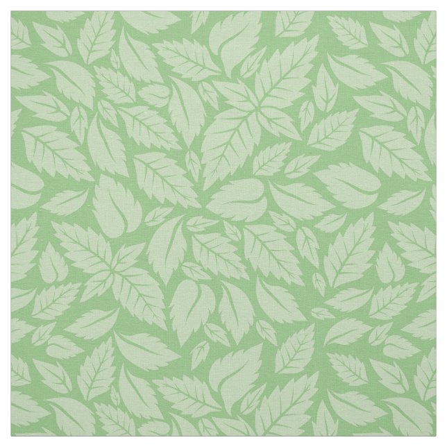 Mint Leaves Pattern Fabric (Swatch)
