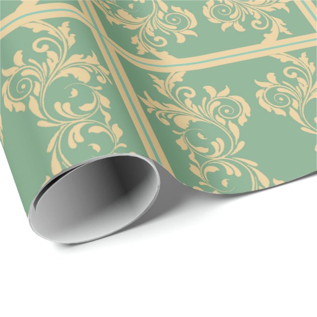 Mint Leaves Wrapping Paper (Roll Corner)