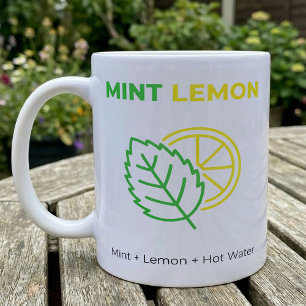 Mint Lemon Tea Simple Ingredient Mix Coffee Mug