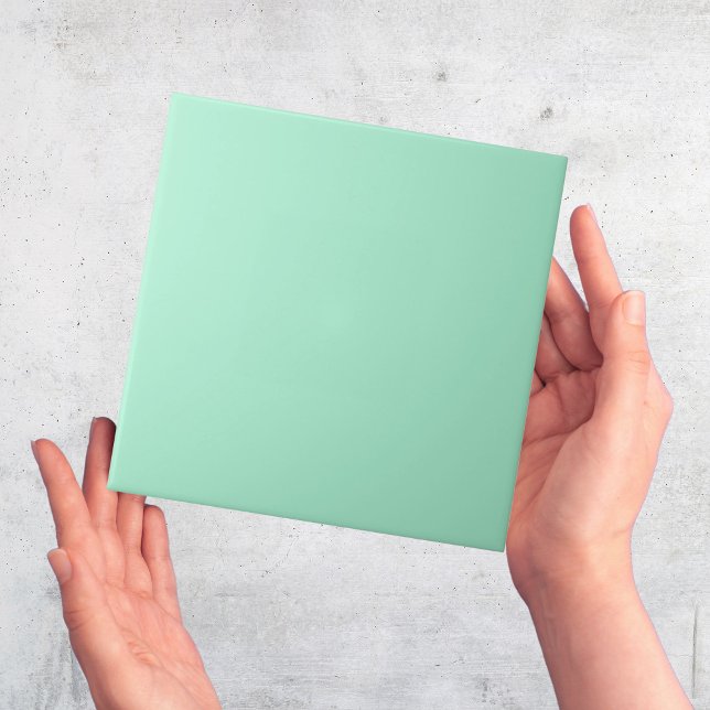 Mint Light Green solid color plain tile (aqua mint green ceramic tiles)