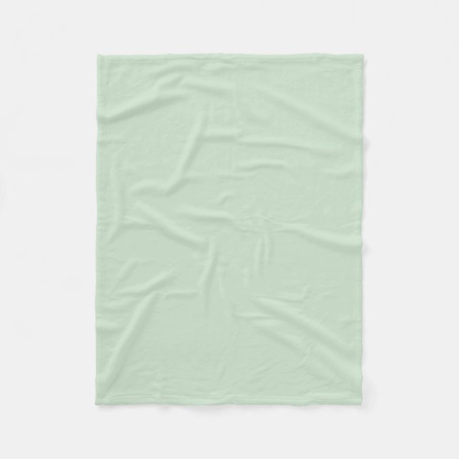 Mint Light Pastel Green Solid Colour SW 6736 Fleece Blanket (Front)