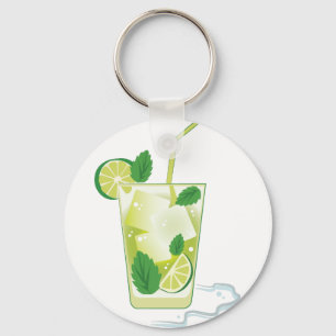 Mint & Lime Drink Key Ring