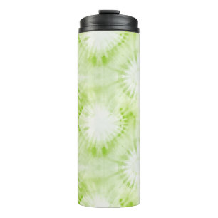Mint Lime Green Tie Dye Thermal Tumbler