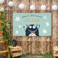 Mint | Little Monster Personalised Birthday Party