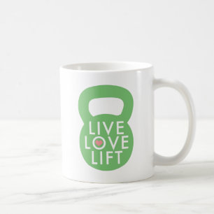 Mint "Live Love Lift" Coffee Mug