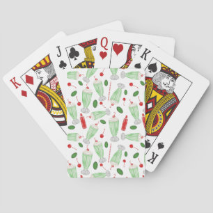 Mint Milkshake Toss Playing Cards