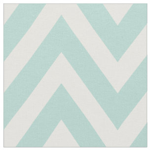 Mint Modern Chevron Large Scale Fabric