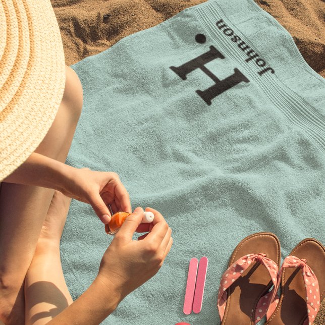 Mint Monogrammed  Bath Towel Set (Creator Uploaded)