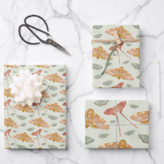 Mint Moth Wrapping Paper Sheet Set