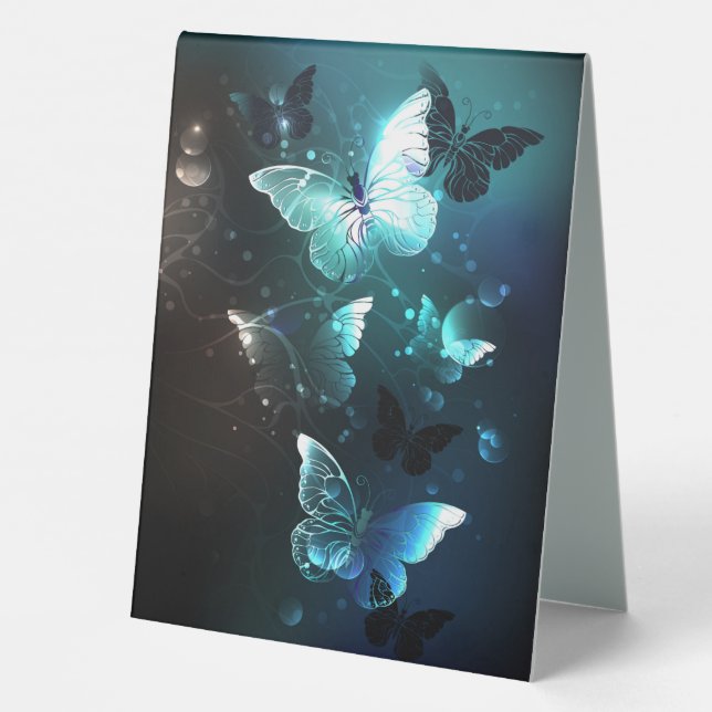 Mint Night Butterflies (Back)