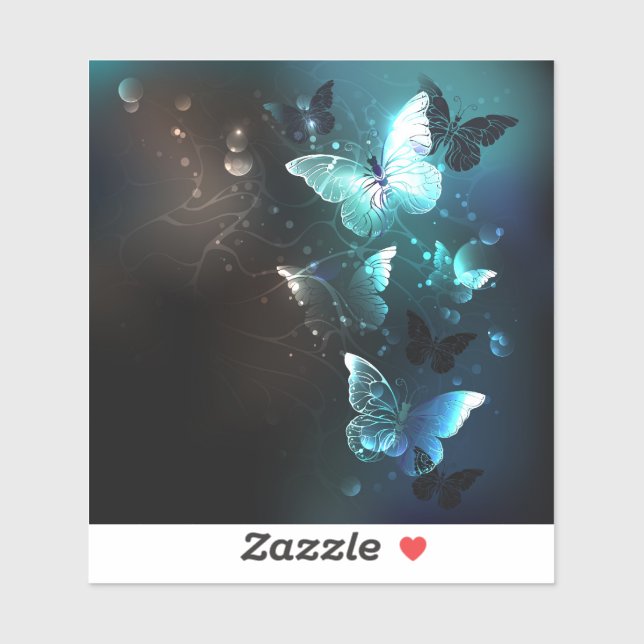 Mint Night Butterflies (Sheet)