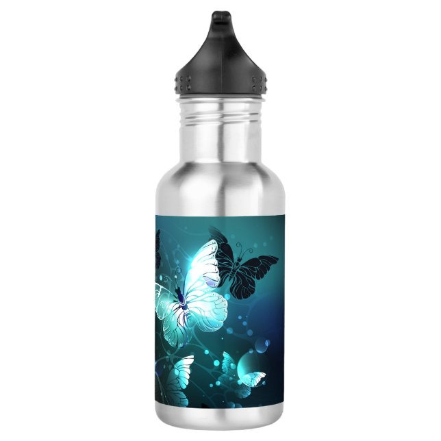 Mint Night Butterflies 532 Ml Water Bottle (Right)