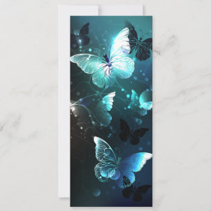 Mint Night Butterflies Card