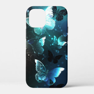 Mint Night Butterflies iPhone 12 Mini Case