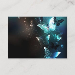 Mint Night Butterflies Enclosure Card