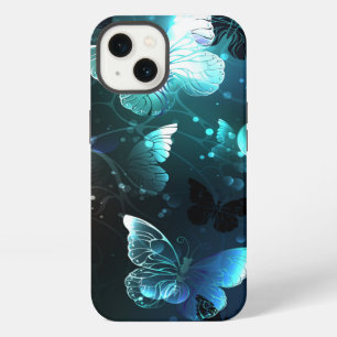 Mint Night Butterflies iPhone 13 Case