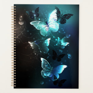 Mint Night Butterflies Planner