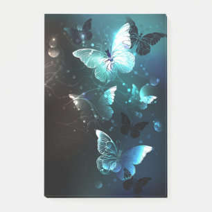 Mint Night Butterflies Post-it Notes