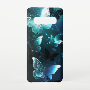 Mint Night Butterflies Samsung Galaxy Case