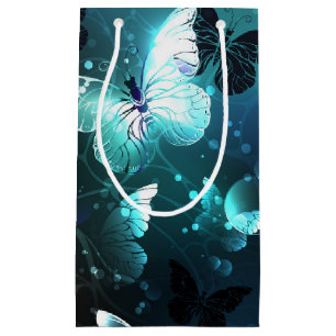 Mint Night Butterflies Small Gift Bag