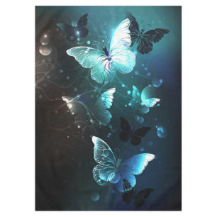 Mint Night Butterflies Tablecloth