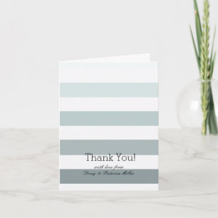 Mint Ombre Stripes Thank You
