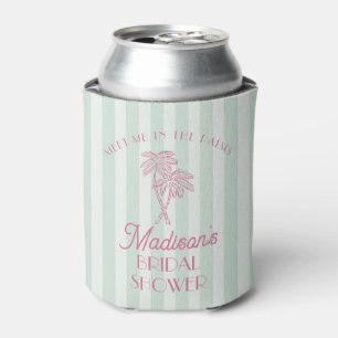 Mint Palm Spring Pastel Beach Bridal Shower Favour Can Cooler
