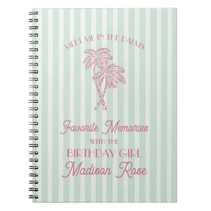 Mint Palm Springs Favourite Memories with Birthday Notebook