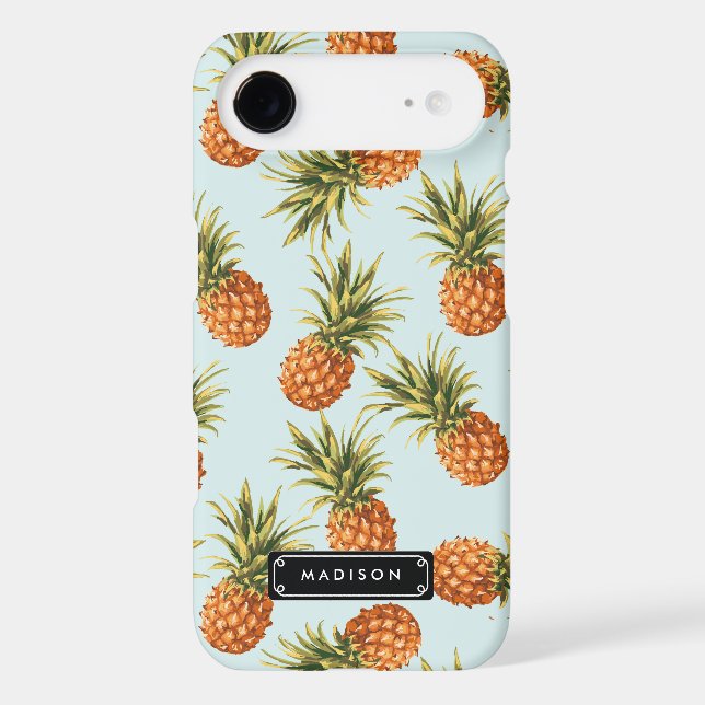Mint Pineapple Personalised Case-Mate iPhone Case (Back)