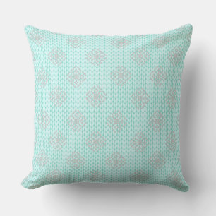 Mint/ Pink Aztec Reversible Pastel Pillow