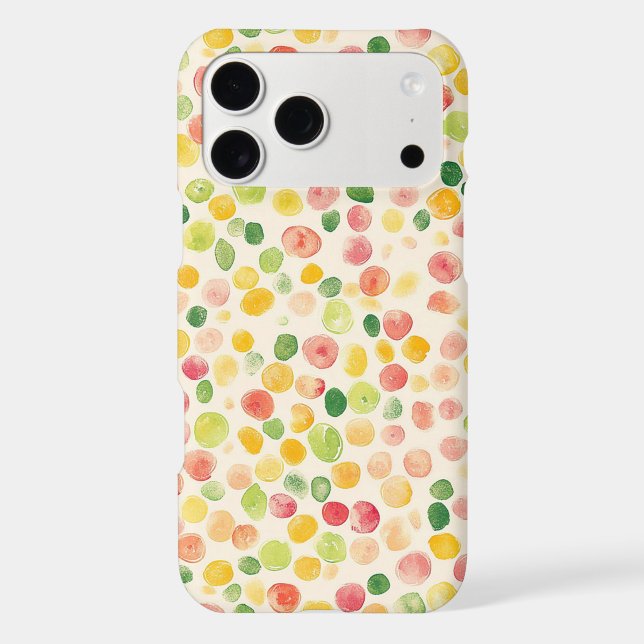 Mint Pink Yellow Green Fruity Dots  (Back)