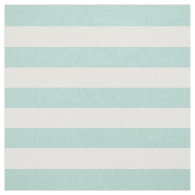Mint Preppy Stripes Fabric (Swatch)