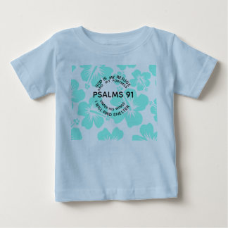 Mint psalms 91 flower baby T-Shirt