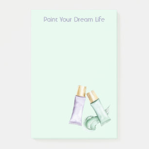 Mint Purple Paint Dream Life Post-it Notes