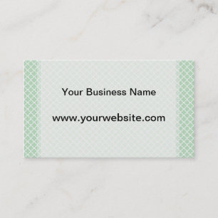 Mint Quatrefoil Business Card