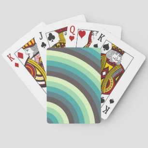 Mint Ripple Fade Playing Cards